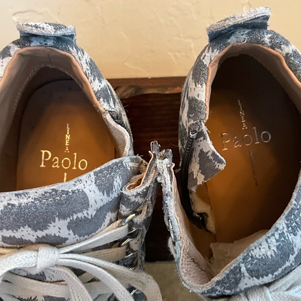 Price Drop๐ Linea Paolo Fenton Leopard Wedge Sneaker Like NEW! - Picture 10 of 11
